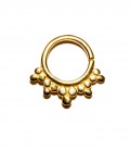 septum 7- 1,2mm- Plain silver gold plated
