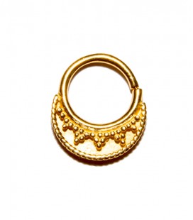 septum 8- 1,2mm -Plain silver gold plated