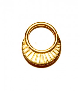 septum 9- 1,2mm- plain silver gold plated