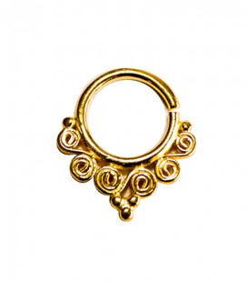septum 69-1,2mm-Silver,gold plated