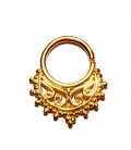 septum 72-Silver ,gold plated-1,2mm