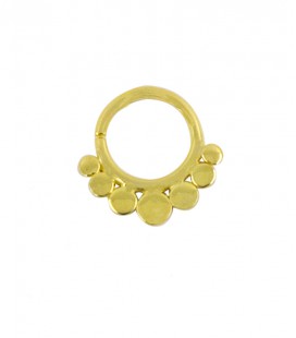 septum dots 6 1,2mm gold plated