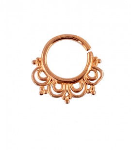 septum 65-1,2mm-Silver plated rose gold